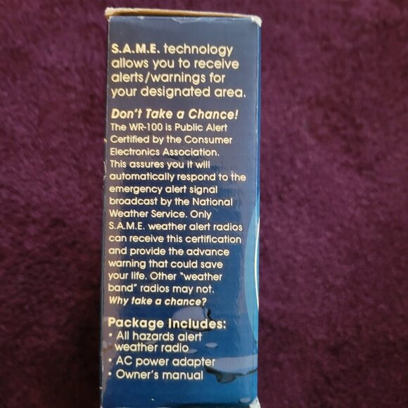 Weather Alert Radio, Midland Brand WR-100, Electronics - Picture 5 of 10
